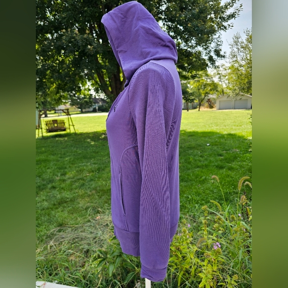 Puma zip-up hoodie jacket medium purple y2k - Picture 4 of 10